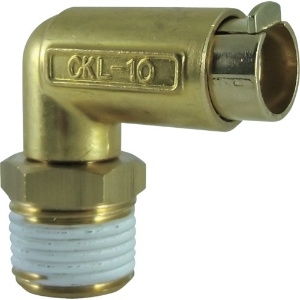 チヨダ タッチコネクターエルボコネクターHタイプ(金属) 接続口径R1/2 CKL-10-04H