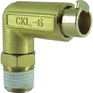 チヨダ タッチコネクターエルボコネクターHタイプ(金属) 接続口径R1/4 CKL-6-02H