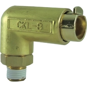 チヨダ タッチコネクターエルボコネクターHタイプ(金属) 接続口径R1/8 CKL-8-01H