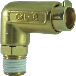 チヨダ タッチコネクターエルボコネクターHタイプ(金属) 接続口径R1/4 CKL-8-02H