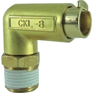 チヨダ タッチコネクターエルボコネクターHタイプ(金属) 接続口径R3/8 CKL-8-03H