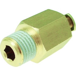 チヨダ タッチコネクターニップルコネクター(金属) 接続口径R1/4 CKN-8-02