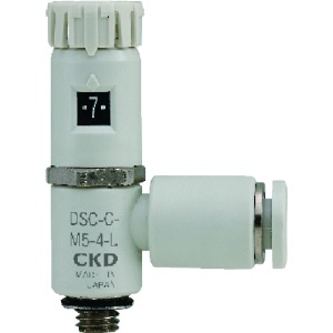CKD ダイヤル付スピードコントローラ (コンパクトタイプ) ダイヤル付スピードコントローラ (コンパクトタイプ) DSC-C-M5-6