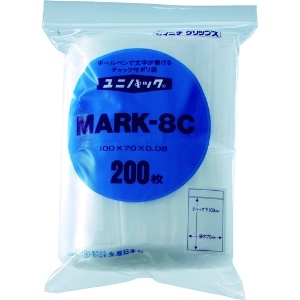 セイニチ 「ユニパック」 MARK-8C 100×70×0.08 200枚入 (後継品:MARK8C100) 「ユニパック」 MARK-8C 100×70×0.08 200枚入 (後継品:MARK8C100) MARK-8C