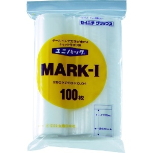 セイニチ 「ユニパック」 MARK-A 70×50×0.04 300枚入 (後継品:MARKA100) MARK-A