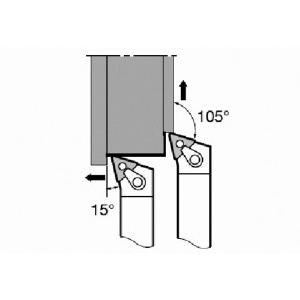 タンガロイ 外径用TACバイト 外径用TACバイト MTQNR2525M16