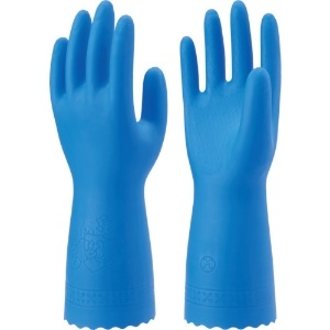 ショーワ 塩化ビニール手袋 No160耐油薄手 ブルー Lサイズ NO160-L