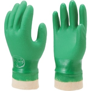 ショーワ 塩化ビニール手袋 まとめ買い 簡易包装グリーンジャージ 10双入 Lサイズ NO600-L10P