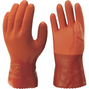 ショーワ 塩化ビニール手袋 まとめ買い 簡易包装ニュービニローブ(10双入) オレンジ Lサイズ NO610-L10P