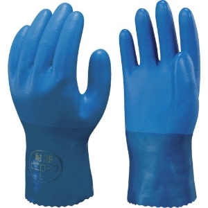 ショーワ 塩化ビニール手袋 まとめ買い 簡易包装耐油ビニロ-ブ1Pk(袋)=10双入 ブルー Lサイズ NO650-L10P