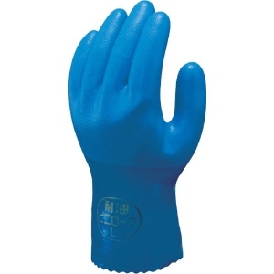 ショーワ 塩化ビニール手袋 耐油ビニローブ5双パック ブルー Lサイズ NO650-L5P