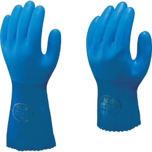 ショーワ 塩化ビニール手袋 No650耐油ビニロ-ブ ブルー LLサイズ 塩化ビニール手袋 No650耐油ビニロ-ブ ブルー LLサイズ NO650-LL 画像4