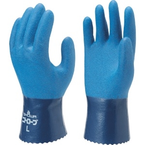ショーワ ニトリルゴム手袋 No750ニトロ-ブ ブルー Lサイズ NO750-L