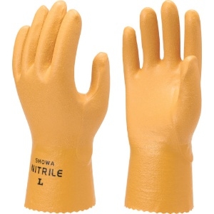ショーワ ニトリルゴム手袋 NO770水産ニトローブ イエロー Lサイズ NO770-L