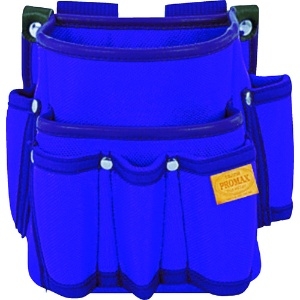 タジマ 【生産完了品】プロマックス 電工腰袋(2段/大・工具差し付)バイオレットブルー PM-DE2KB