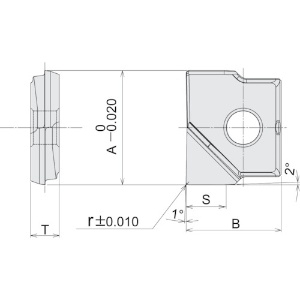 ダイジェット ミラーラジアス用チップ DH103 2個入り ミラーラジアス用チップ DH103 2個入り RNM-120-R03_set 画像2