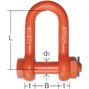 大洋 軽量シャックル RS-10t 軽量シャックル RS-10t RS-10T 画像2