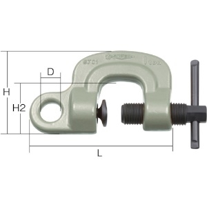 スーパー スクリューカムクランプJ型 スクリューカムクランプJ型 SJC0.5 画像2