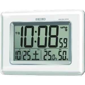 SEIKO 温湿度計付き掛置兼用電波時計 温湿度計付き掛置兼用電波時計 SQ424W