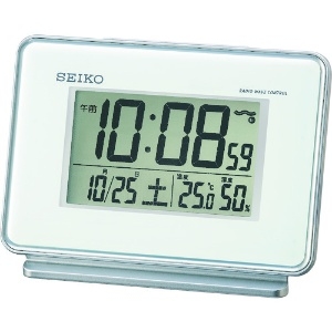 SEIKO 温湿度付き電波時計 温湿度付き電波時計 SQ767W
