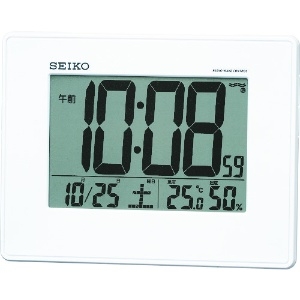 SEIKO 温湿度計付き掛置兼用電波時計 温湿度計付き掛置兼用電波時計 SQ770W