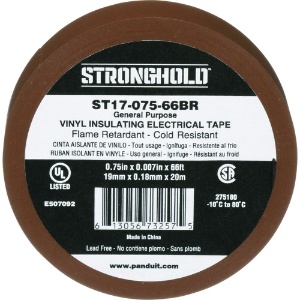 ストロングホールド StrongHoldビニールテープ 一般用途用 茶 幅19.1mm 長さ20m ST17-075-66BR StrongHoldビニールテープ 一般用途用 茶 幅19.1mm 長さ20m ST17-075-66BR ST17-075-66BR