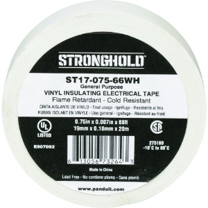 ストロングホールド StrongHoldビニールテープ 一般用途用 白 幅19.1mm 長さ20m ST17-075-66WH StrongHoldビニールテープ 一般用途用 白 幅19.1mm 長さ20m ST17-075-66WH ST17-075-66WH