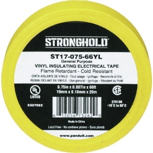 ストロングホールド StrongHoldビニールテープ 一般用途用 黄 幅19.1mm 長さ20m ST17-075-66YL StrongHoldビニールテープ 一般用途用 黄 幅19.1mm 長さ20m ST17-075-66YL ST17-075-66YL