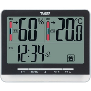 TANITA デジタル温湿度計 TT‐538‐BK TT-538-BK