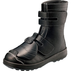 シモン 安全靴甲プロ付 長編上靴 WS38黒樹脂甲プロD-6 23.5cm WS38D-6-235
