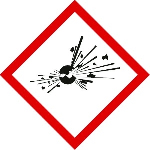 緑十字 GHSステッカー標識 爆弾の爆発 GHS-3(中) 70×70mm 5枚組 PET GHSステッカー標識 爆弾の爆発 GHS-3(中) 70×70mm 5枚組 PET 037203