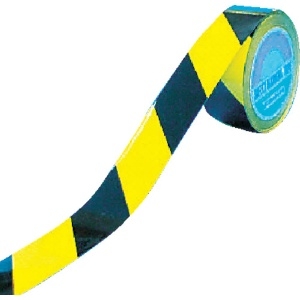 緑十字 ガードテープ(ラインテープ) 黄/黒 再剥離タイプ GTH-502TR 50mm幅×20m 149046
