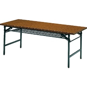TRUSCO 折りたたみ会議テーブル 1800X750XH700 チーク 1875