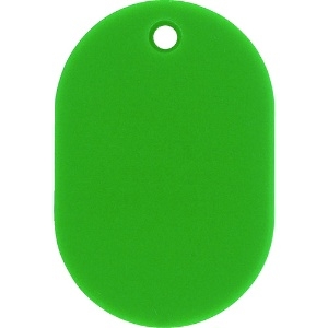 緑十字 小判札(無地札) 小判札45-G 緑 45×30mm スチロール樹脂 200012