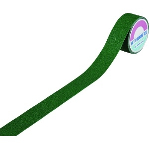 緑十字 滑り止めラインテープ 緑 ASS-55G 50mm幅×5m 塩ビ+鉱物粒子 屋内外兼用 260220