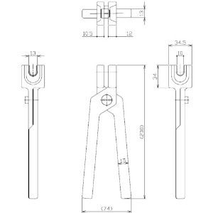 日機 クーラントシステム1/4 組み立て工具 クーラントシステム1/4 組み立て工具 26171 画像3