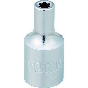 TONE E型トルクスソケット 呼びNO.E4 差込角6.35mm E型トルクスソケット 呼びNO.E4 差込角6.35mm 2TX-E04