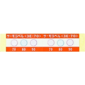 日油技研 サーモラベル3点表示屋外対応型 不可逆性 40度(1箱20枚入) 3E-40