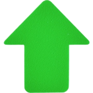 緑十字 路面表示ステッカー 矢印型 緑 QCA-G 76×70mm 10枚組 PVC 路面表示ステッカー 矢印型 緑 QCA-G 76×70mm 10枚組 PVC 403041