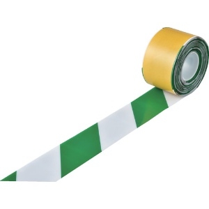 緑十字 高耐久ラインテープ 白/緑 JU-1010WG 100mm幅×10m 両端テーパー構造 高耐久ラインテープ 白/緑 JU-1010WG 100mm幅×10m 両端テーパー構造 403089