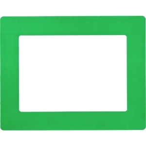 緑十字 路面用区画標識(A4用紙対応タイプ) 緑 YKH-A4G 312×398mm 裏テープ付 403112