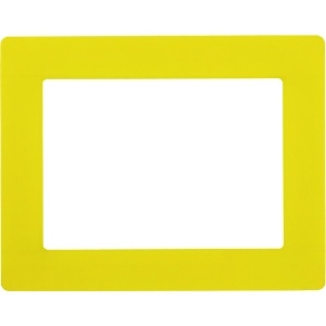 緑十字 路面用区画標識(A4用紙対応タイプ) 黄 YKH-A4Y 312×398mm 裏テープ付 403113