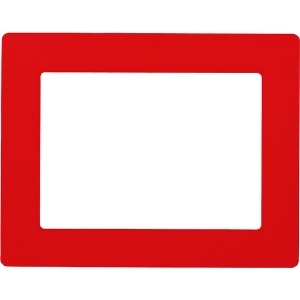 緑十字 路面用区画標識(A4用紙対応タイプ) 赤 YKH-A4R 312×398mm 裏テープ付 403114