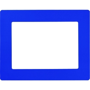 緑十字 路面用区画標識(A4用紙対応タイプ) 青 YKH-A4BL 312×398mm 裏テープ付 403115