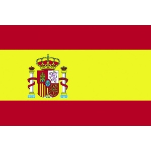 東京製旗 卓上旗(16×24cm)スペイン(紋章入) 卓上旗(16×24cm)スペイン(紋章入) 406345
