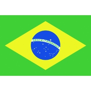 東京製旗 卓上旗(16×24cm)ブラジル 卓上旗(16×24cm)ブラジル 406646