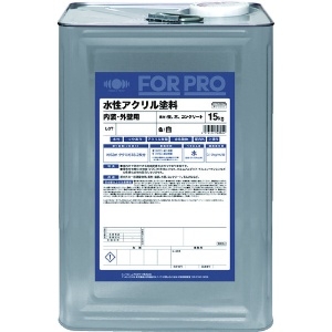 ニッぺ FORPRO水性アクリル塗料 15kg 白 411F051