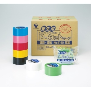 TERAOKA P-カットテープ NO.4140 青 50mmX25M P-カットテープ NO.4140 青 50mmX25M 4140 画像3