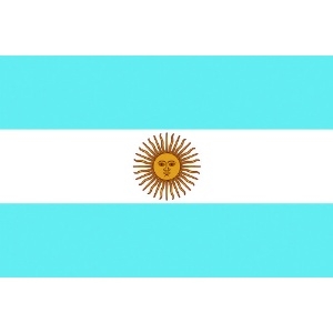 東京製旗 国旗No.2(90×135cm) アルゼンチン 426108