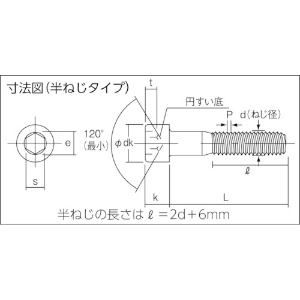 TRUSCO 六角穴付ボルト 細目 スチール(SCM435) 黒染め M10×45 P1.25 10本入 半ねじ 六角穴付ボルト 細目 スチール(SCM435) 黒染め M10×45 P1.25 10本入 半ねじ B150-1045P1.25 画像2